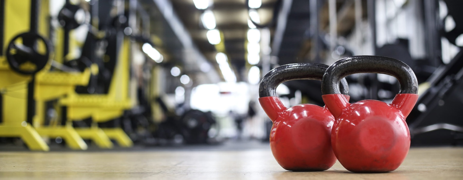 fitness center with weights